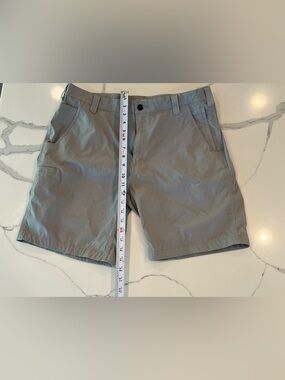 Carhartt Men's Gray Flat Front Shorts